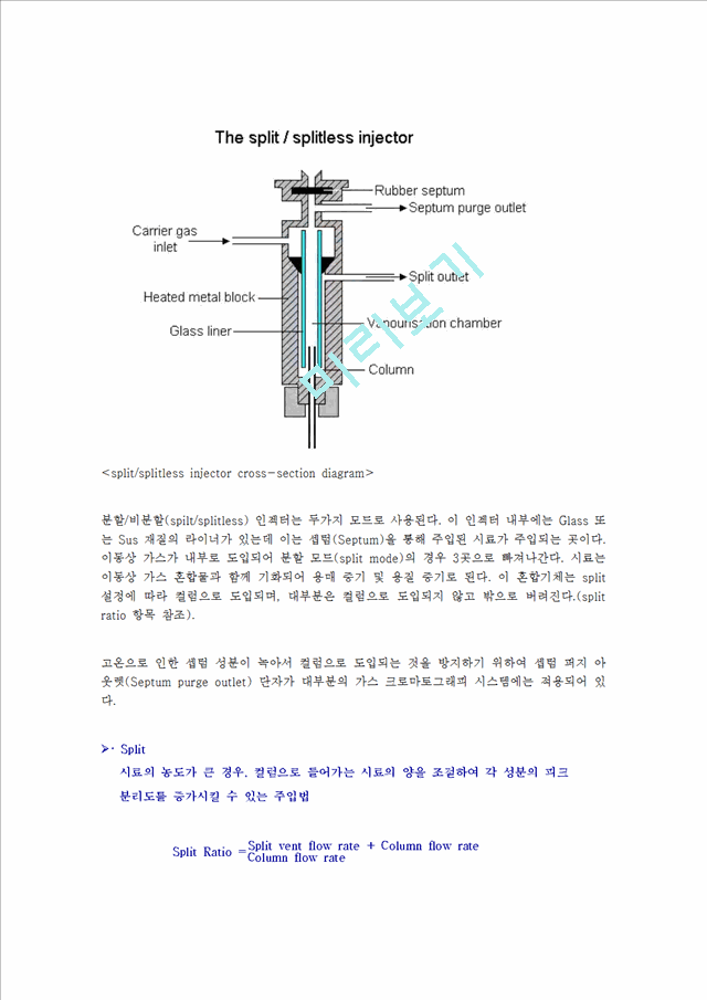 [기기분석]Gas chromatography 에서 컬럼의 효율증대를 위한 방법.hwp